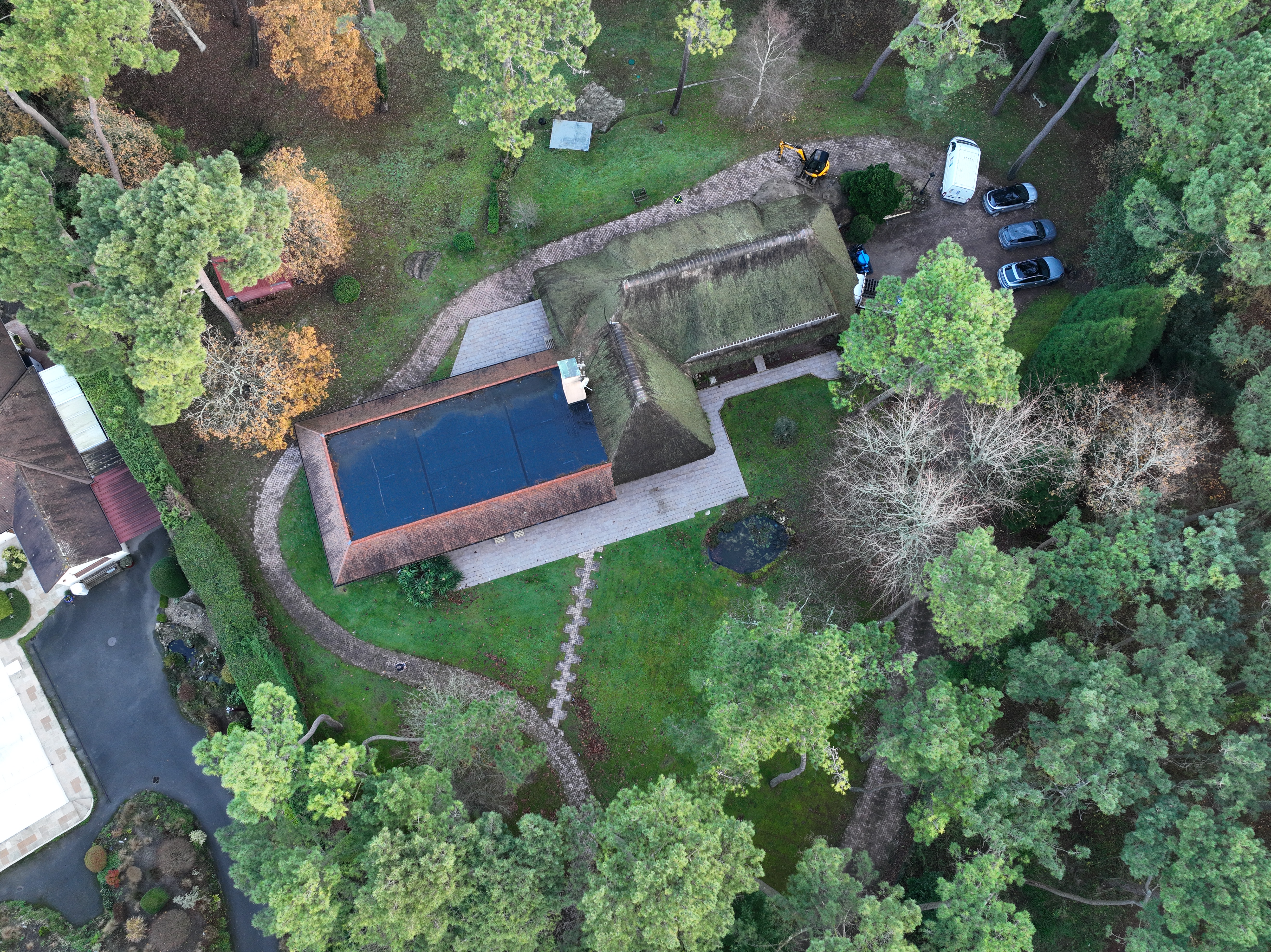 Relevé topographique par drone pour un projet d’aménagement paysager