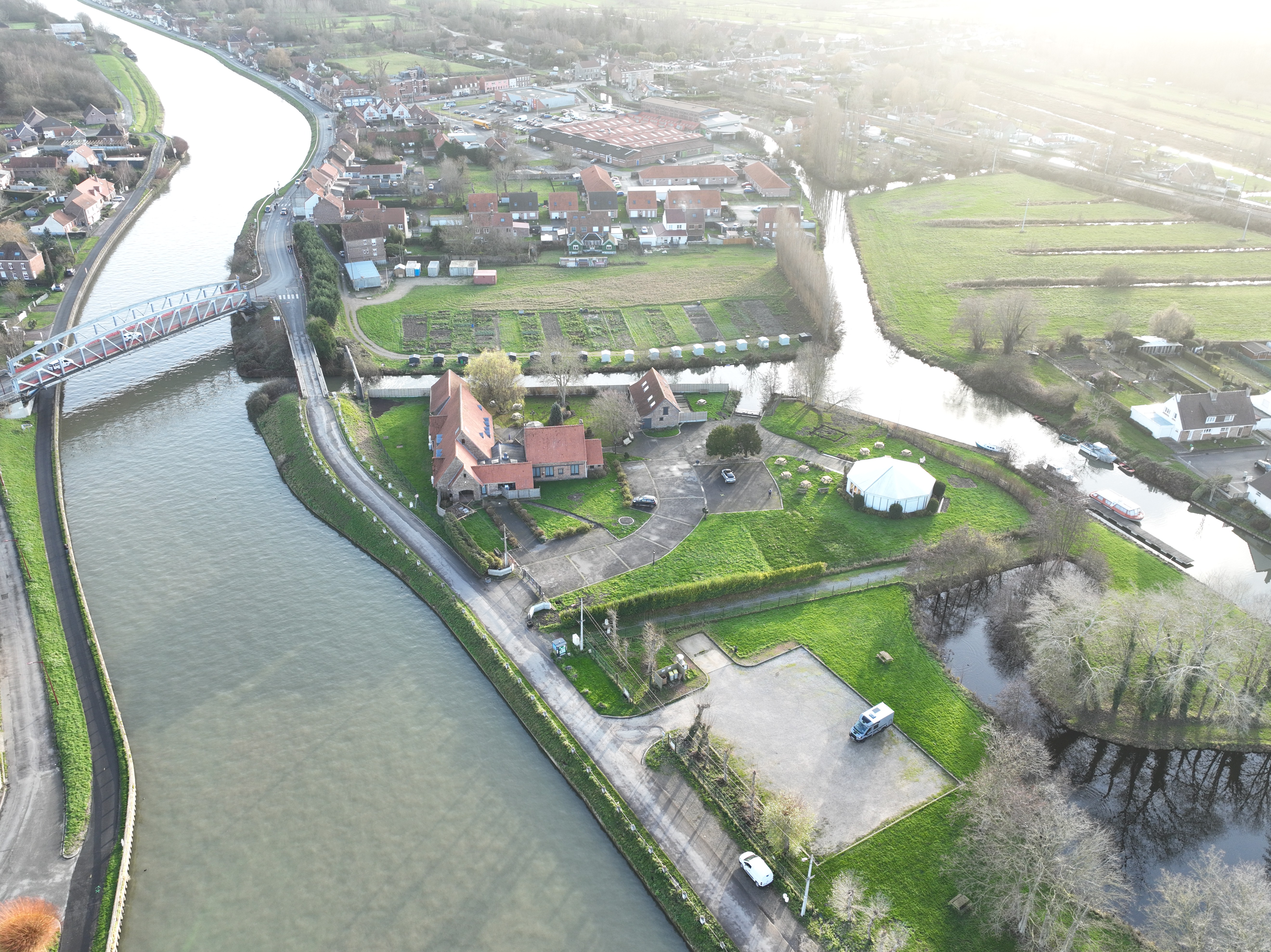 Reportage aérien et relevé topographique d’un domaine de réception