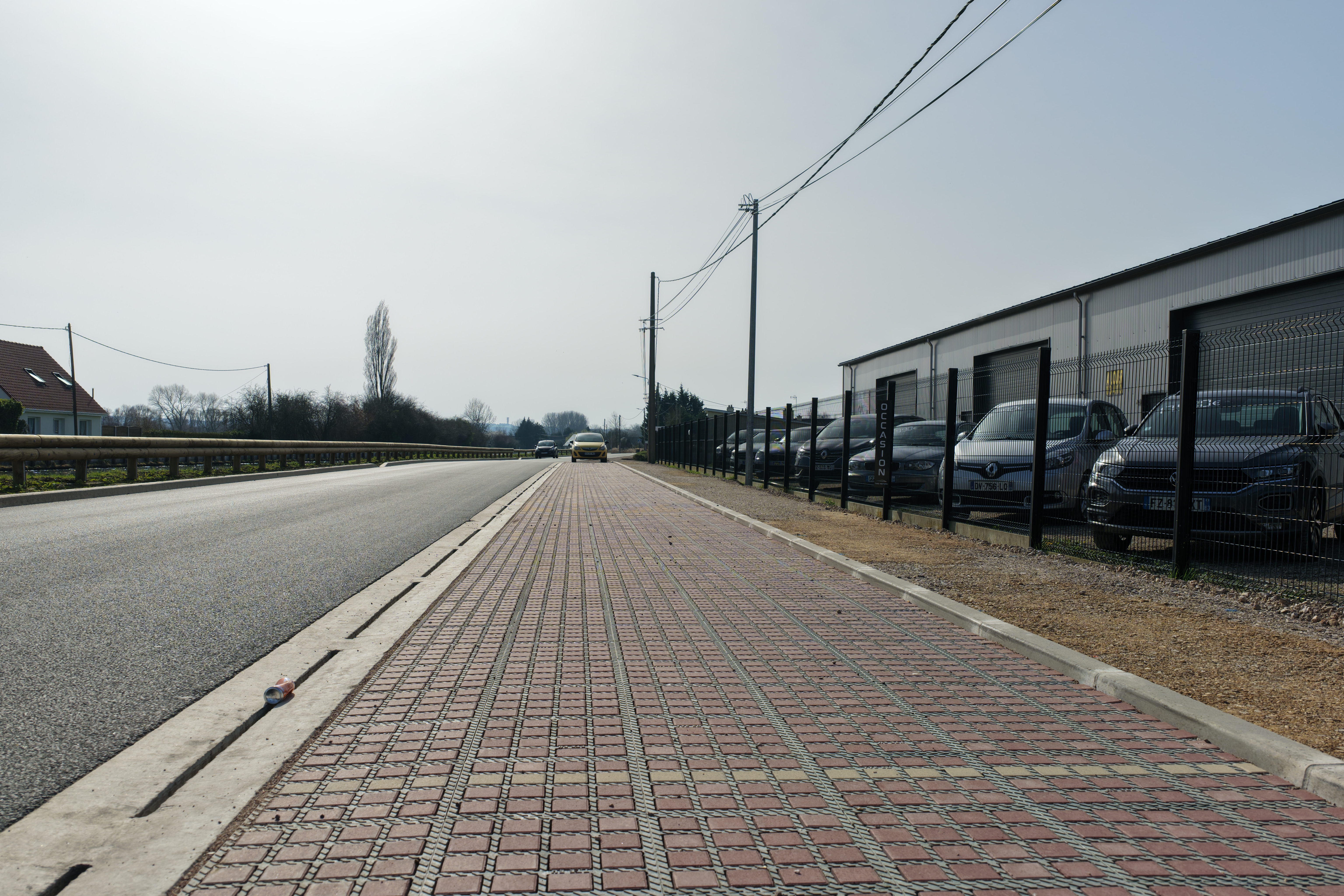 Suivi de chantier VRD par drone – Requalification de voirie entre Guînes et Hames-Boucres - Image 2